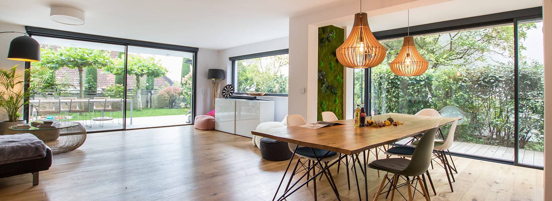 Rahmenlose Schiebefenster